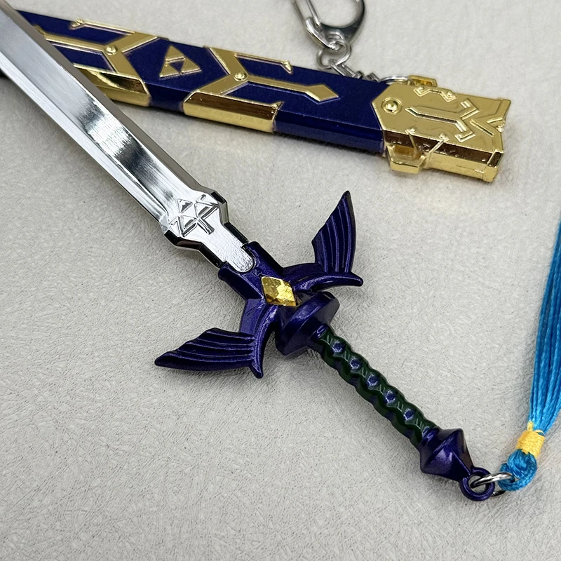 21cm Master Sword Link Tears of the Kingdom LoZ Game Peripherals Breath of the Wild Metal Weapon Model Home Ornament Crafts Toys