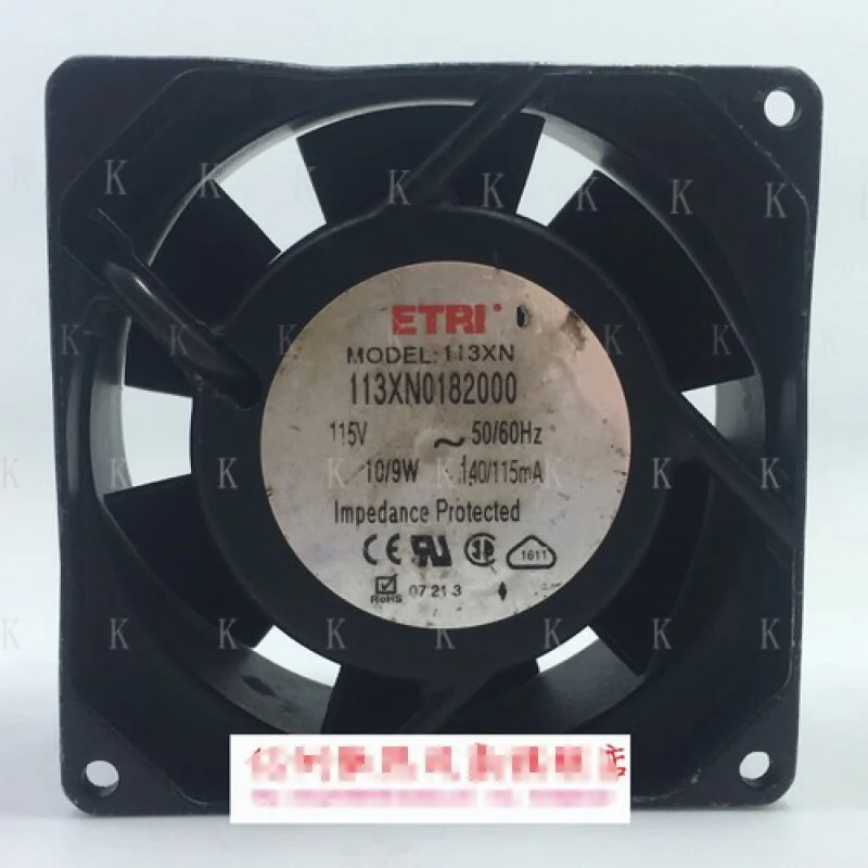 

C 1pcs for ETRI 113XN0182000 9238 9CM 115V 10/9W 92*92*38MM AC cooling fan