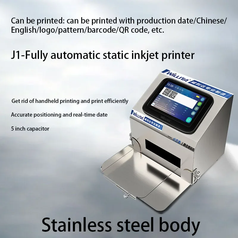 

For Static Inkjet Printer Production Date Batch Number Food Small Coder Automatic Coding Machine