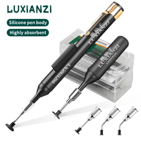 LUXIANZI Vacuum Sucking Suction Pen with 3 Sucker IC SMD Tweezers Pick Up Tool Kit Remover Sucker Pump Solder Desoldering