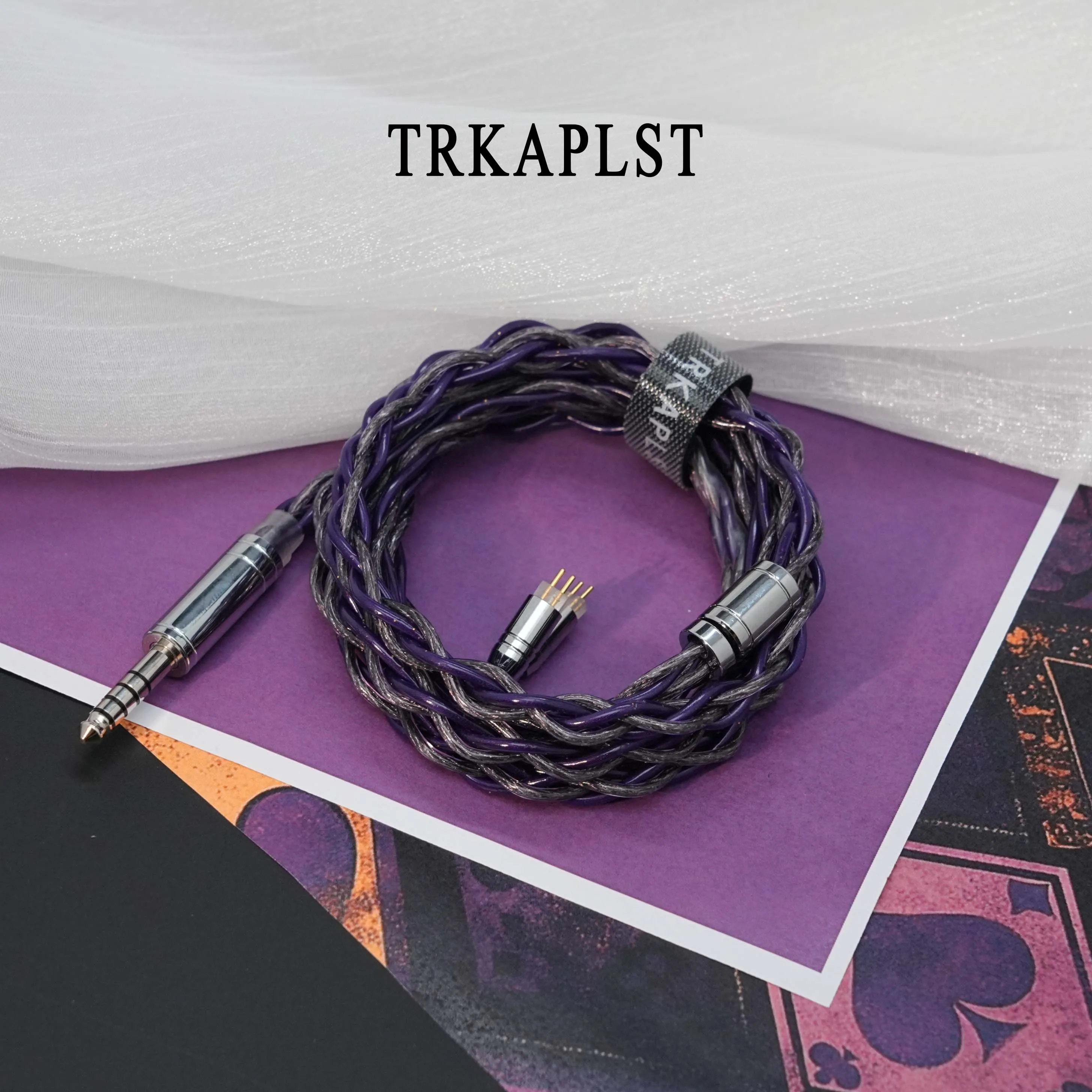 TRKAPLST-33 HIFI IEM Cable With 2.5/3.5/4.4/6.35mm IE900 0.78-2PIN MMCX For  FIIO HIFIMAN