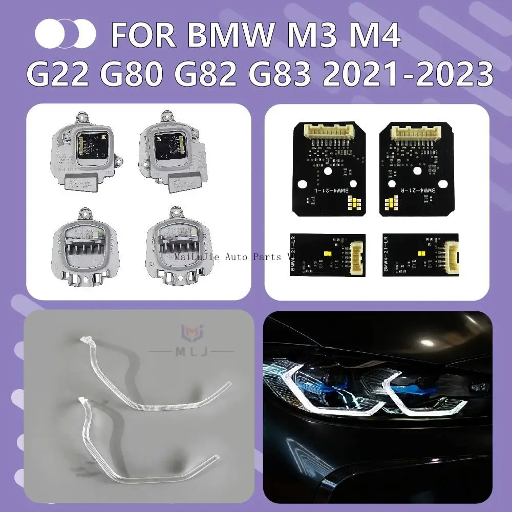 

For 2021-2023 BMW M3 M4 G22 G80 G82 G83 LED daytime running light chips headlight modules and angel eye LED light guides