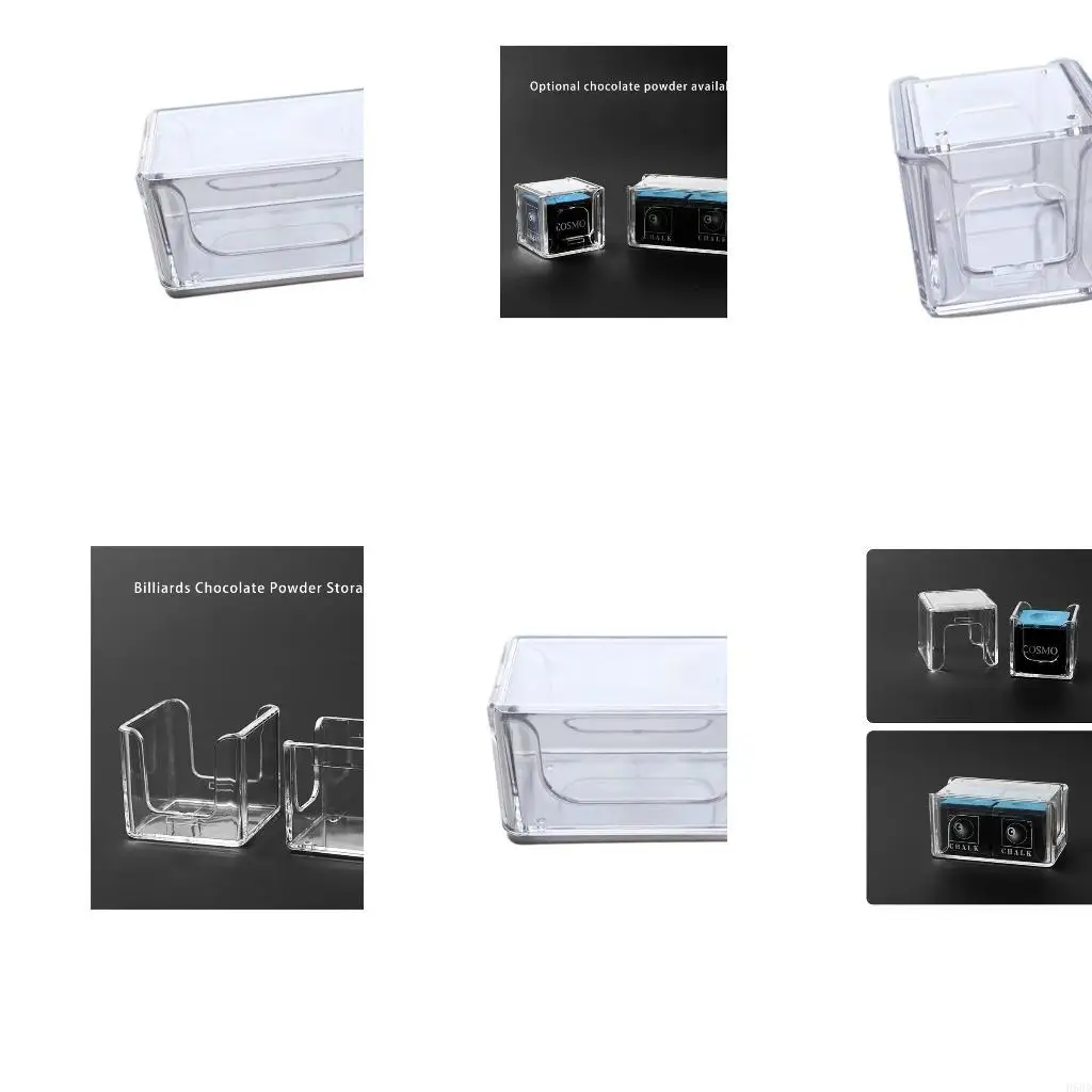 

Антипроводная бильярдная коробка для порошковой коробки портативная защита мела для хранения хранения