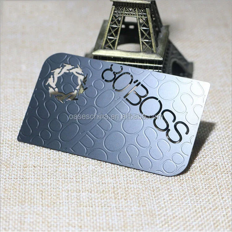 

Custom Laser Engraving Logo Black Metal Business Card Business Gift Credit Card Size Blank Metal Nfc Business Cards