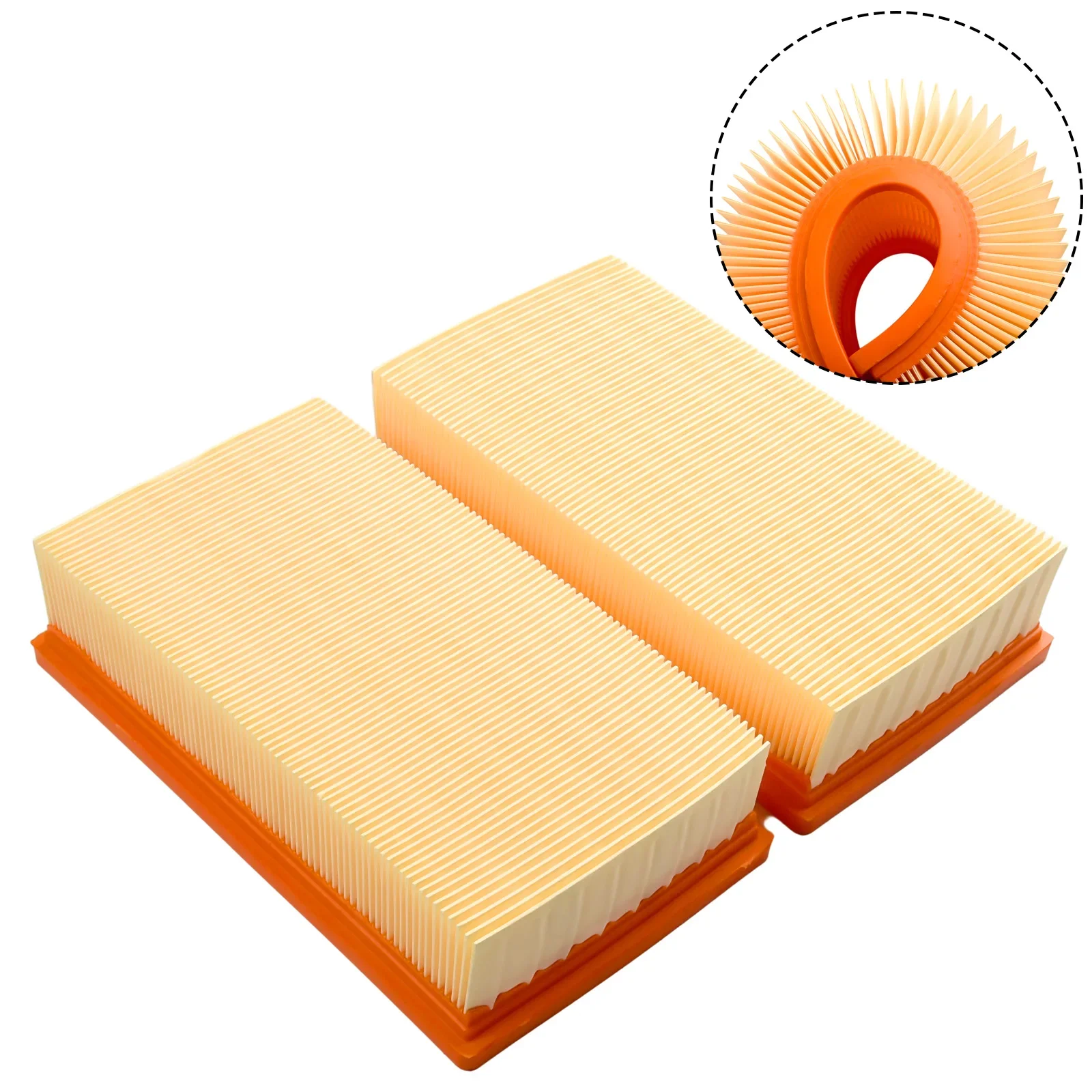 

2pc Flat Pleated Filters For Bosch GAS 35 L AFC GAS 35 L SFC+ GAS 35 M AFC Vacuum Cleaner Household Cleaning Filters Replacement