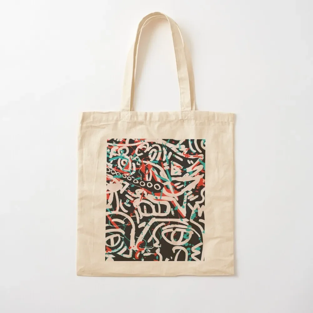 

Street Art Graffiti Pattern Ink and Posca Tote Bag custom fabric bag shoping bag sac pour femme