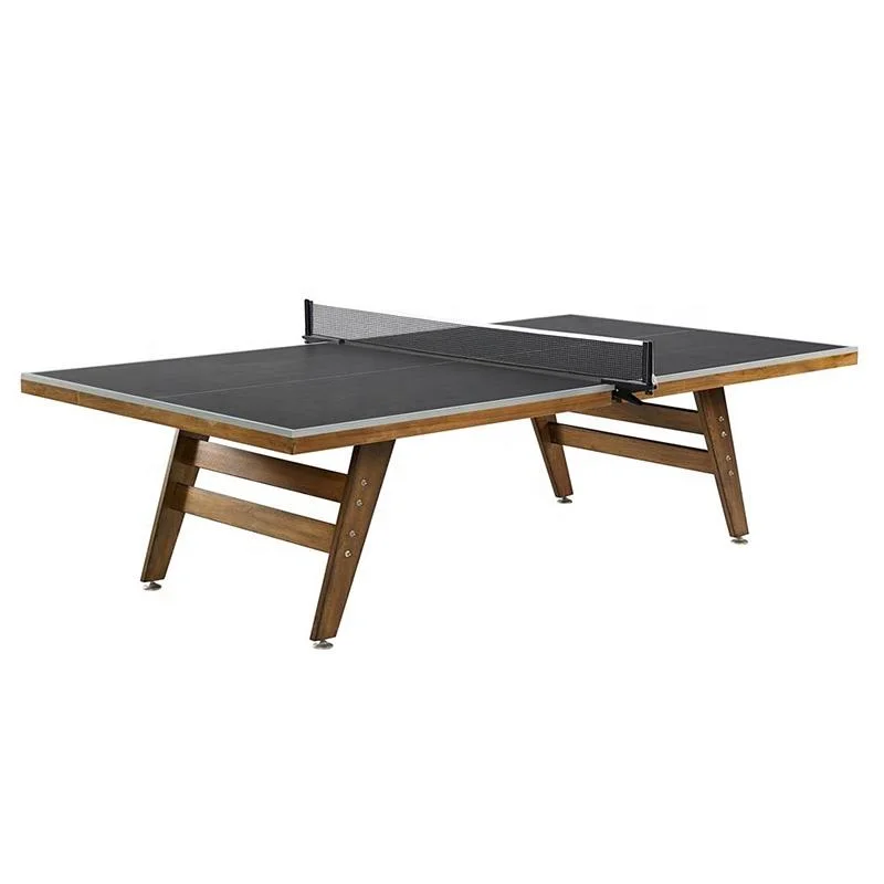 High-end Solid Wood Sport Ping Pong Table 2.74m Sturdy Durable Custom Design Tournament Grade Dual-purpose Suitable Indoor