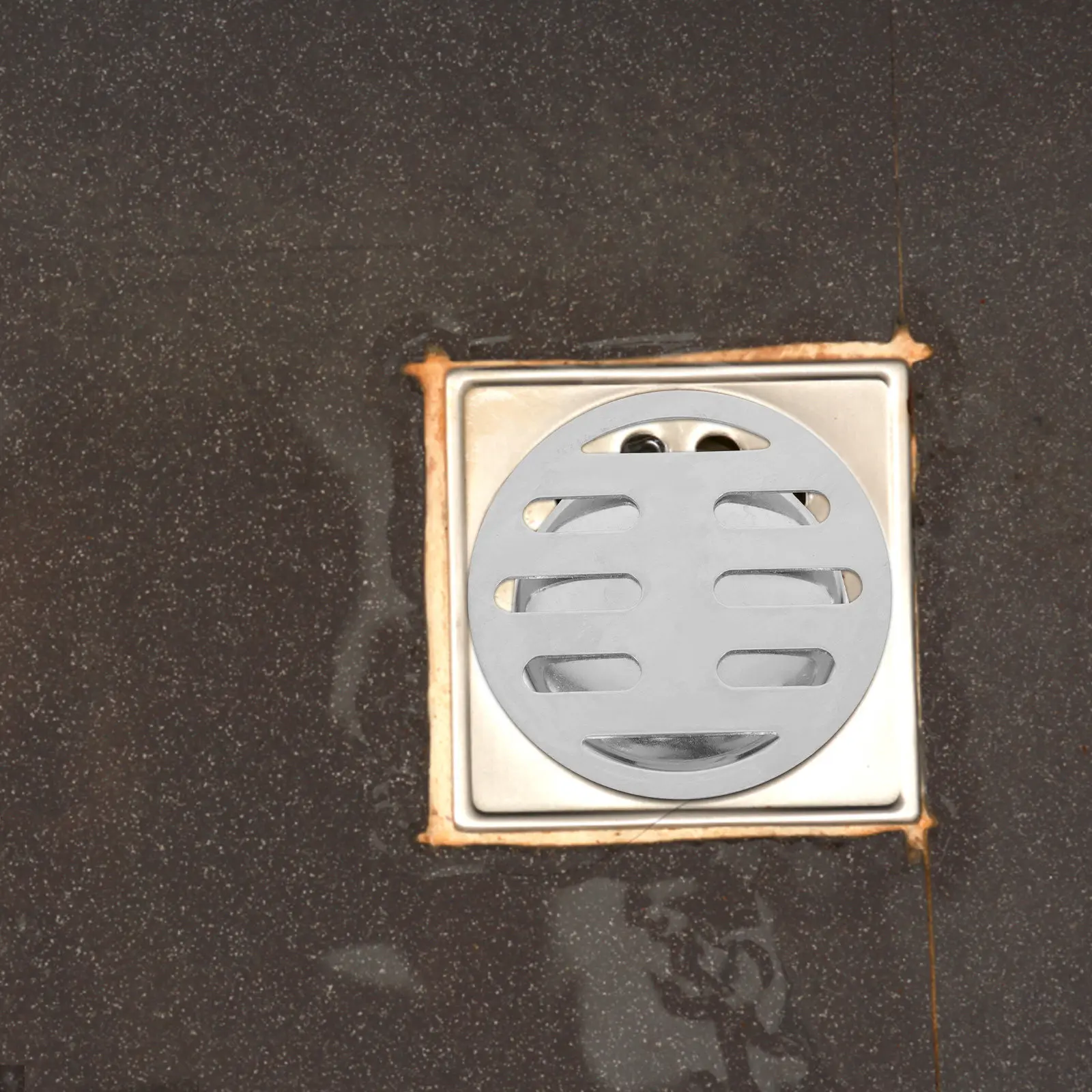 Stainless Steel Shower Drain Cover Round Replacement Compact Metal Hair Catcher Stopper Floor Grate Filter Bathroom Kitchen