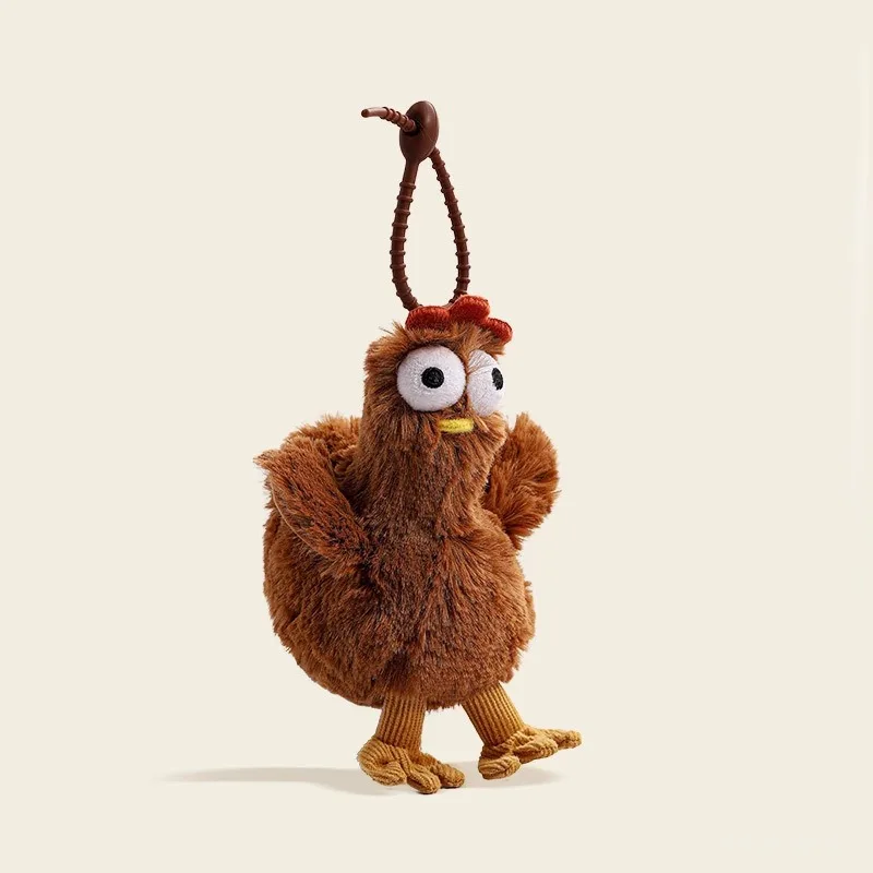 Fur Chicken Plush Bag - Ugly Hen Handbag Keychain image