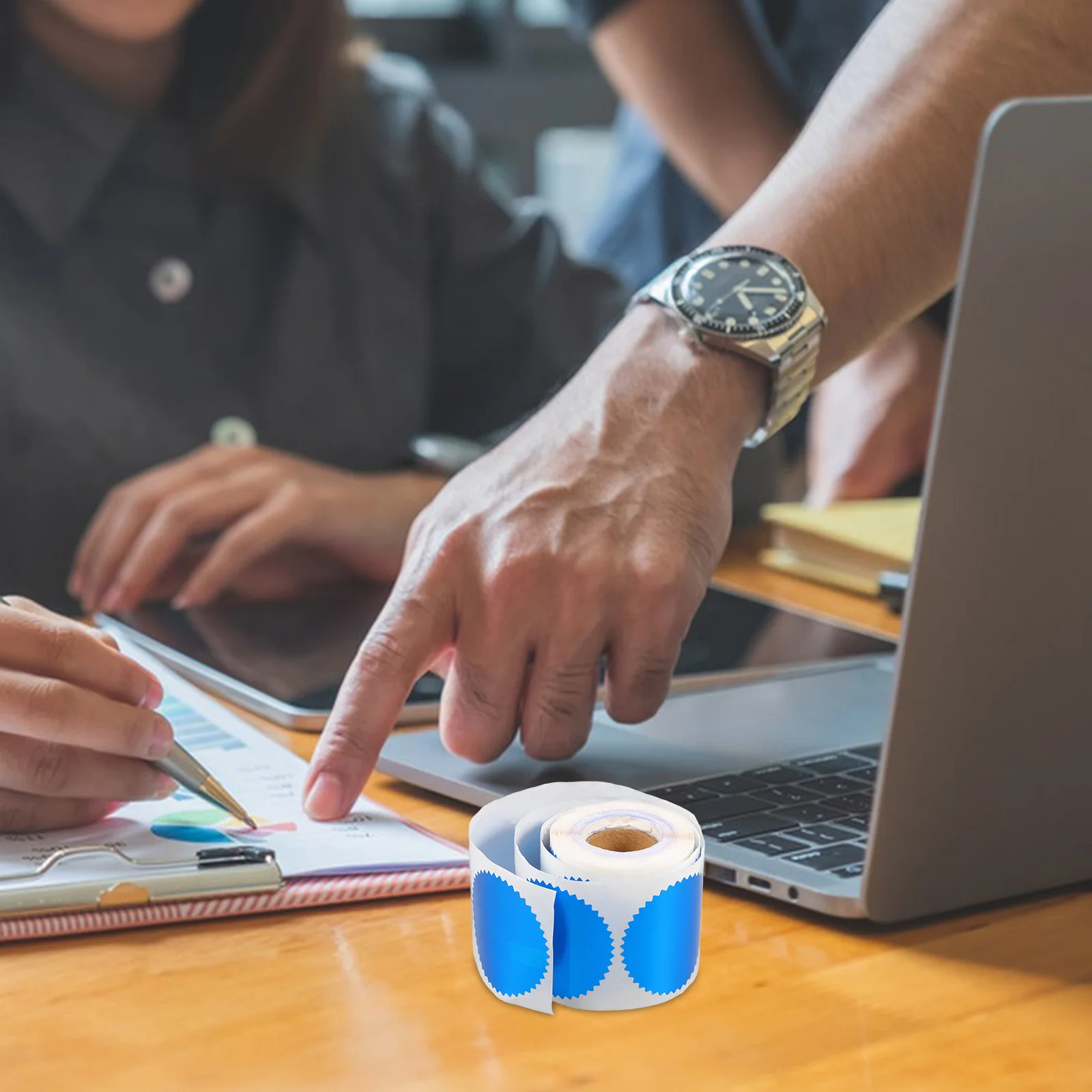 250 قطعة حافة مسننة تنقش ملصقات الختم الأخضر لشهادة جائزة التخرج المغلف وثيقة رسمية دعوة الزفاف #6