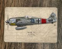 Blue 13 FW 190 A-8 Military Jet Plane 8x12 Metal Wall Sign Poster