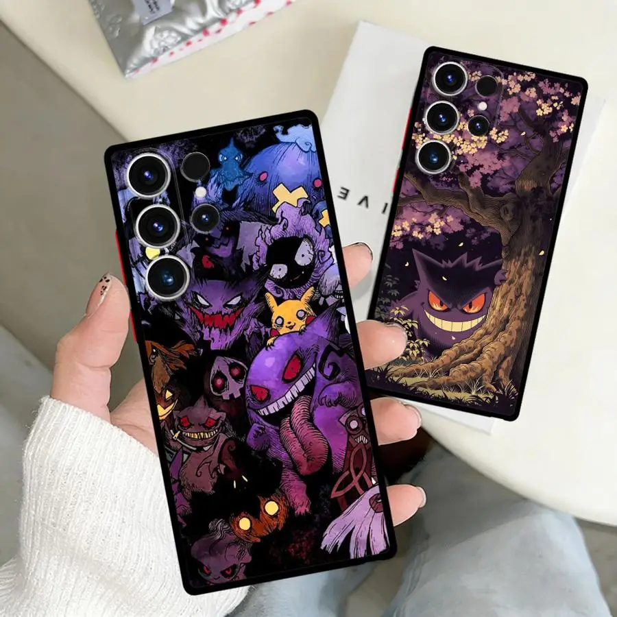Pokemons Gengar Hülle für Samsung Galaxy S26 S22 S24 Plus S20 FE S25 Ultra S21 S23 FE Note 20 Ultra 10+ Funda Rückseitige Handyhülle