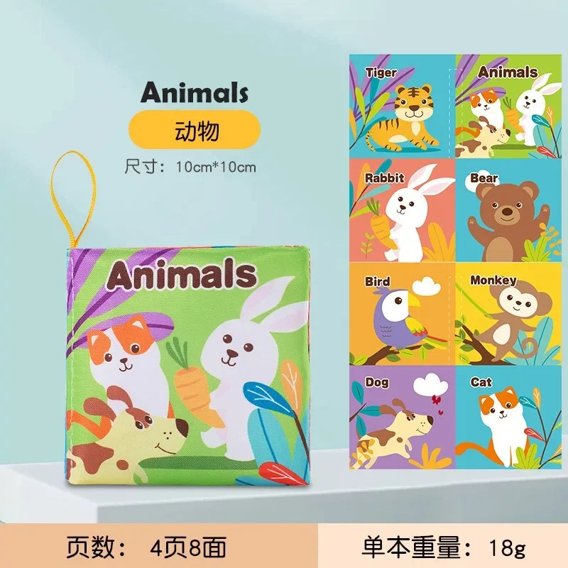 Baby Cloth Books Intelligence Development Soft Learning Cognize Reading Books Early Educational Toys Readings for Babies