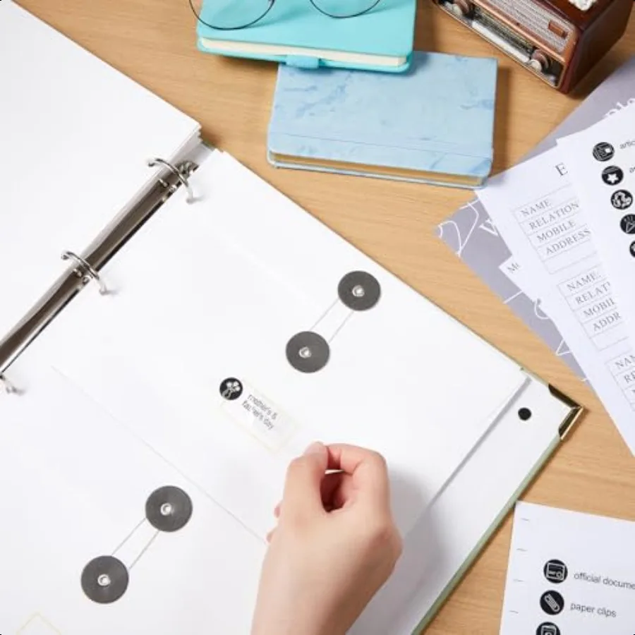 2 قطعة مجلدات منظم المستندات المهمة مع جيوب 3 حلقة الموثق توسيع مجلد الملفات جيب تخزين المجلدات ل Importan