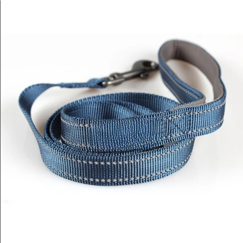 Reflective tough nylon dog leash, dog walking leash, pet leash
