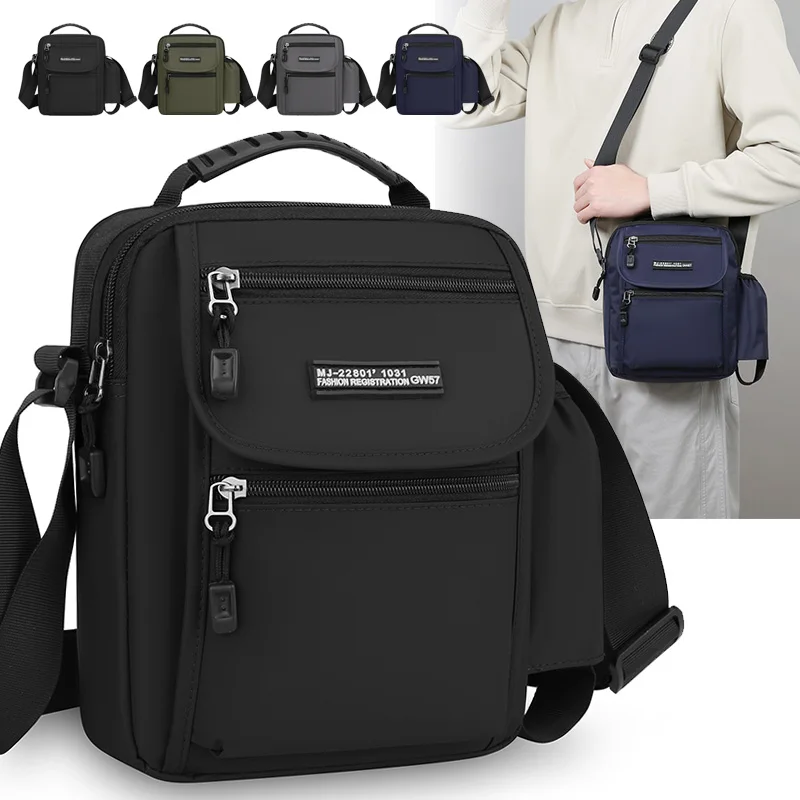

Men Bags Handbag High Quality Crossbody Bag for Men Stylish Men's Handbag Shoulder Bag with Bottle Pocket