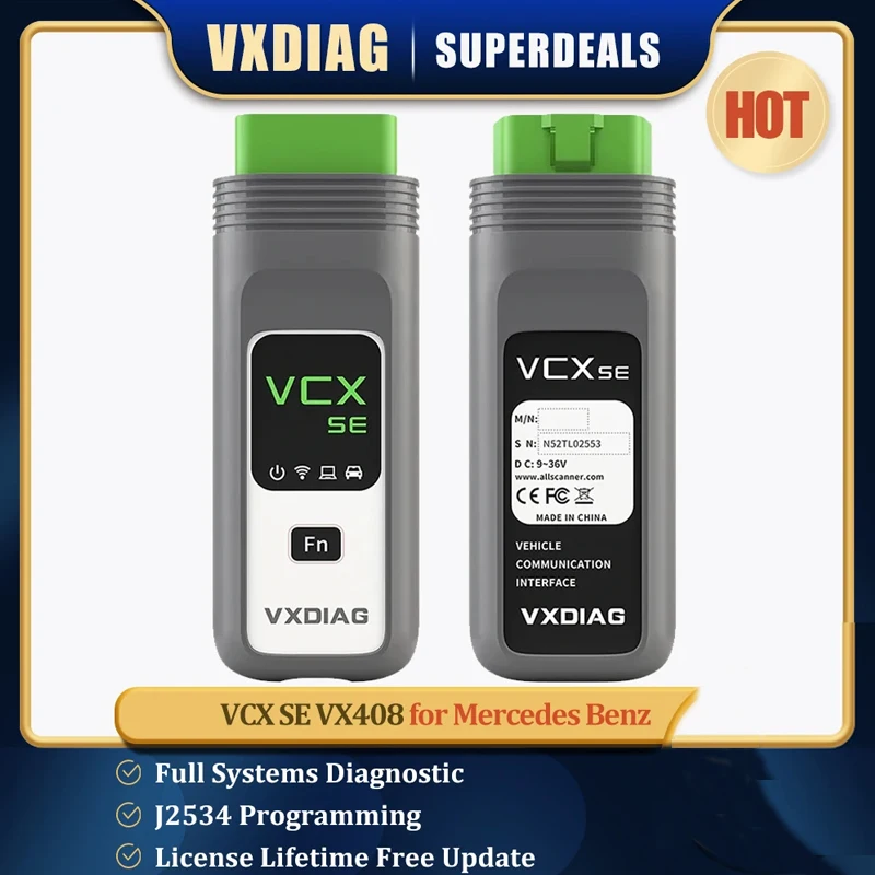 VCXS Le meilleur outil de diagnostic pour Mercedes-Benz C6 avec support DoIP et programmation ECU