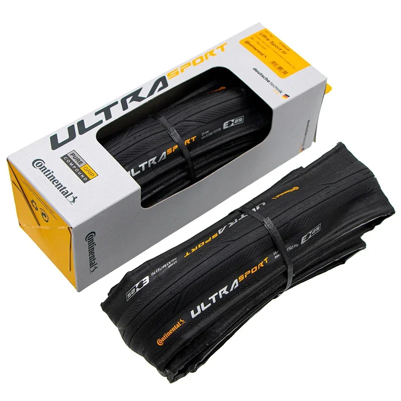 Continental Ultra Sport III Road Tire 700c 25 28 23 Road Bike Tire Black Yellow Continental Clincher Folding Gravel Bicycle Tire