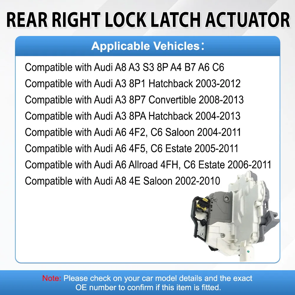 

4F0839016 задний правый RH фотомеханизм для Audi A3 S3 8P A4 B7 A6 C6