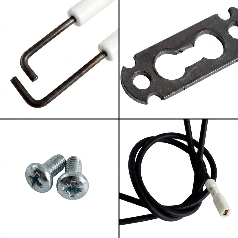 Ignition Electrode and Gasket Assembly Compatible with For boiler 200-W B2HBB2HAWB2B Series Condensing Gas Wall For boilers