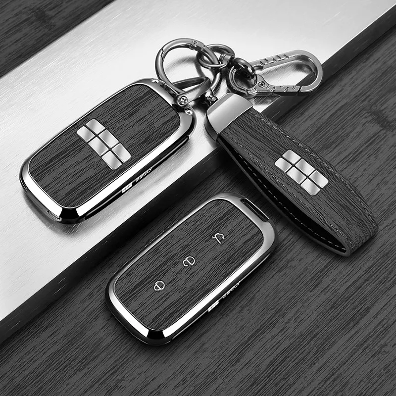 For Geely Starray EM‑i EX5 Galaxy L6 L7 Premium Key Fob Cover Protective Shell With Keychain Anti‑Drop Car Accessories