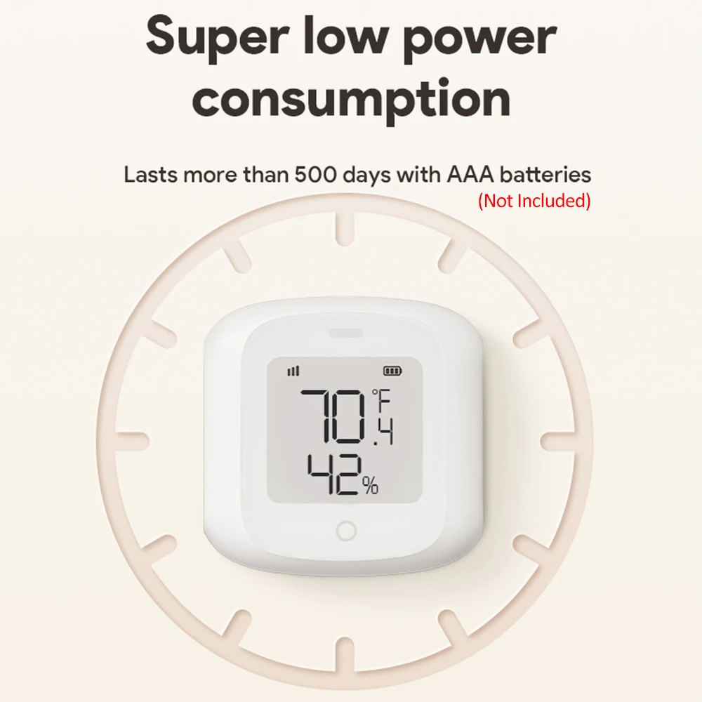 واي فاي، درجة الحرارة والرطوبة، مستشعر الرطوبة الذكي، مقياس الحرارة الداخلي ومقياس الرطوبة المتوافق مع Alexa home #3