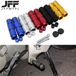 Moto ATV Bike CNC Scooter Dirt Bike alluminio M8 poggiapiedi pedane pedali per Honda Kawasaki Suzuki Yamaha KTM universale