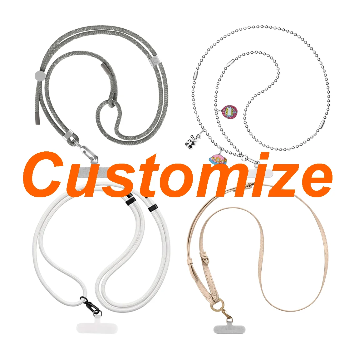 Custom Strap Long Phone Charm Accessories for Galaxy for IPhone 18 17 16 15 14 13 12 Pro Max Case
