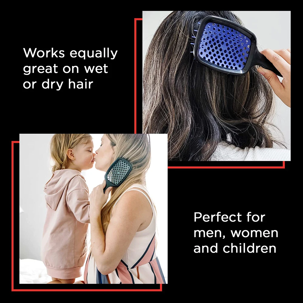 Air Cushion Comb Hollow Hairbrush Untangle Unknot Undo Hair Smooth Gloss Long Hair Dry and Wet Ventilation Women Hair Care