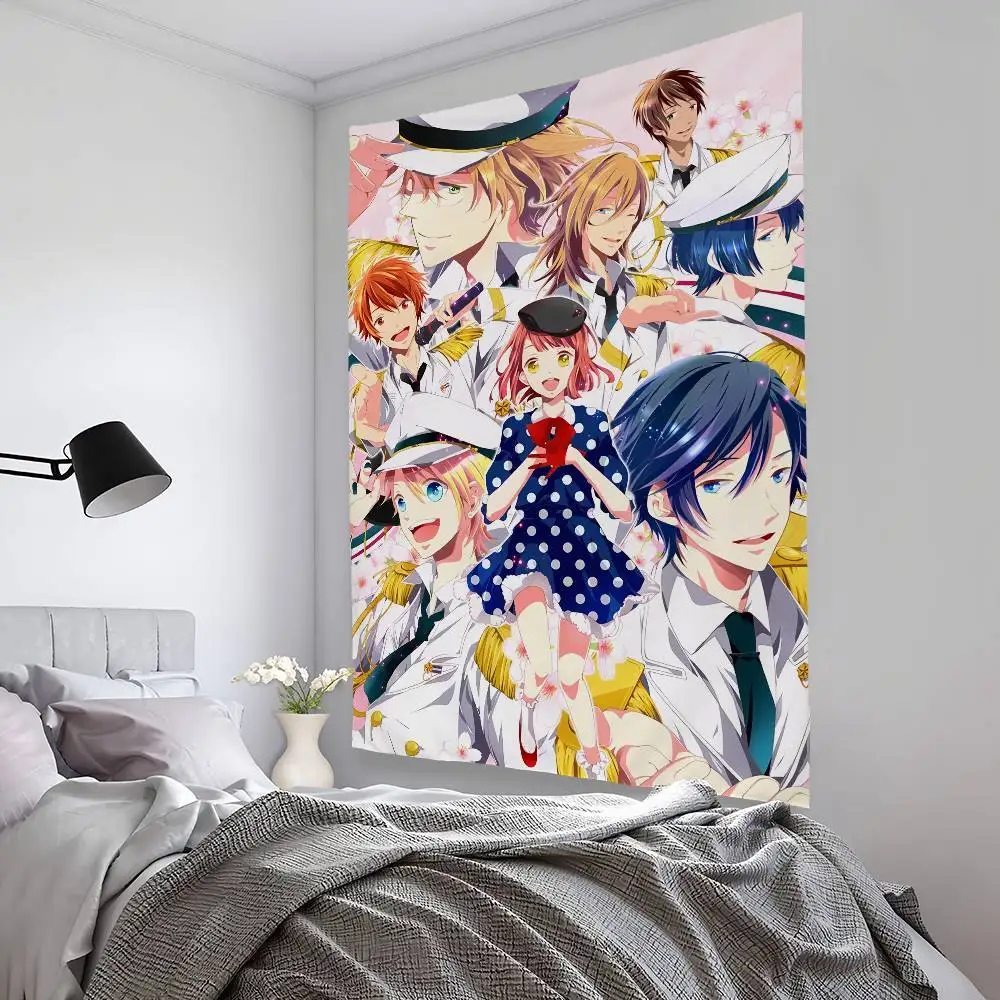 

Uta No Prince Sama Anime Tapestry Bedroom Living Bar Garden Outdoor Microfiber festival Decoration Background Art Banner