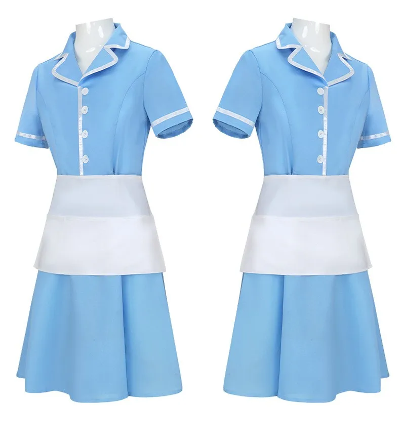 

Fancy Musical Waitress Cosplay Costume Maid Dress Daily Women Musical Waitress Cosplay Performance Disguise Dress Party Theme