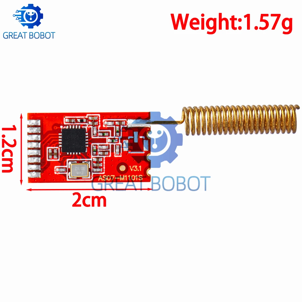 BS CC1101 10mW Wireless Module 433MHZ 868MHZ 300-1000M Long Distance Transmission With SMA Antenna Wireless Transceiver Module