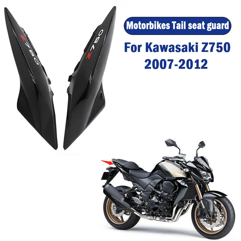 Motorcycle Side Upper Tail Seat Cover Cowl Guard Protector Injection Fairing For Kawasaki Z750 Z-750 Z 750 2007 2008 2009-2012