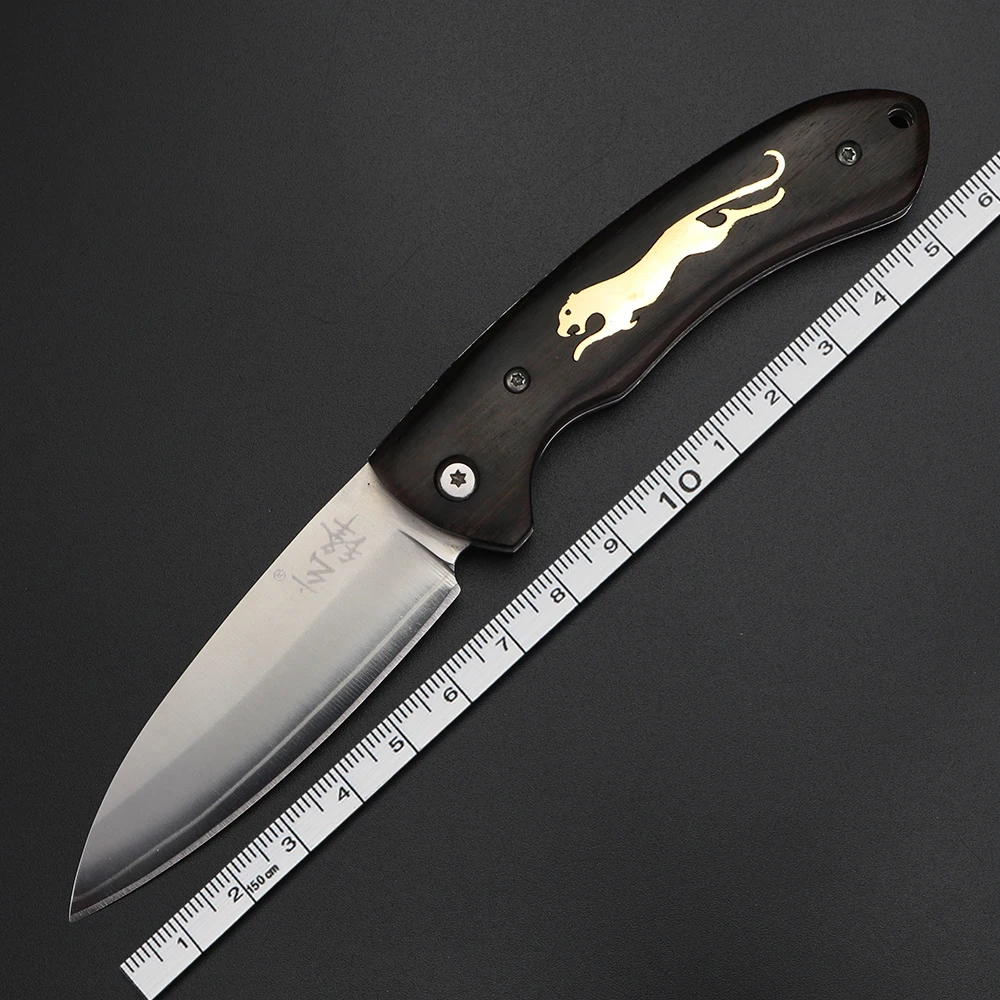 XUANFENG 3-layer outdoor folding knife, sharp fruit knife, VG10 steel camping and hunting multifunctional knife