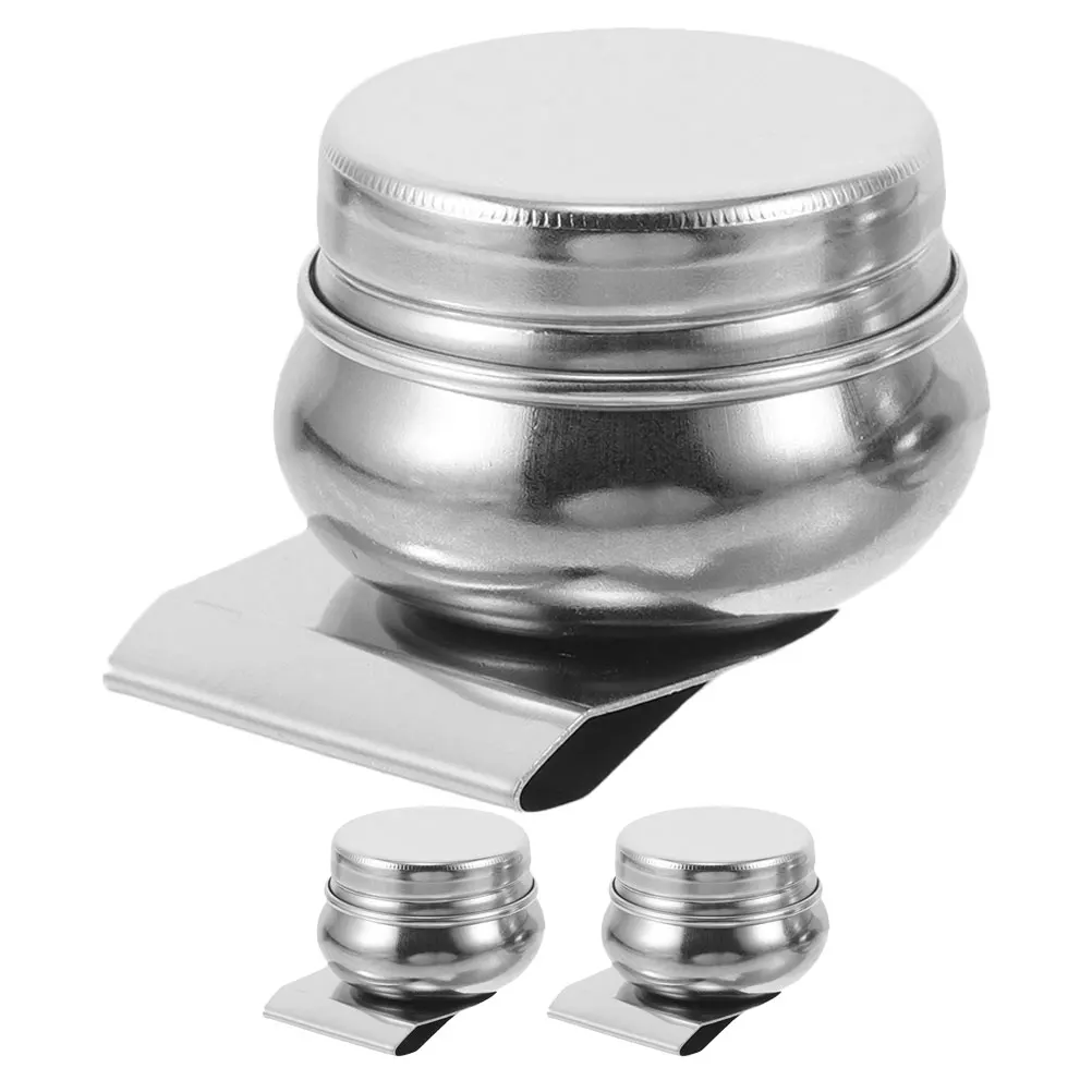 

3Pcs Stainless Steel Paint Brush Wash Pot Large Mouth Oil Painting Palette Cup Durable Portable for Artists Studio Outdoor