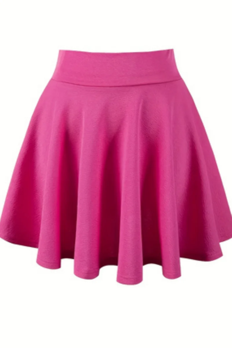 

Ladies' fashionable solid color elegant short skirt