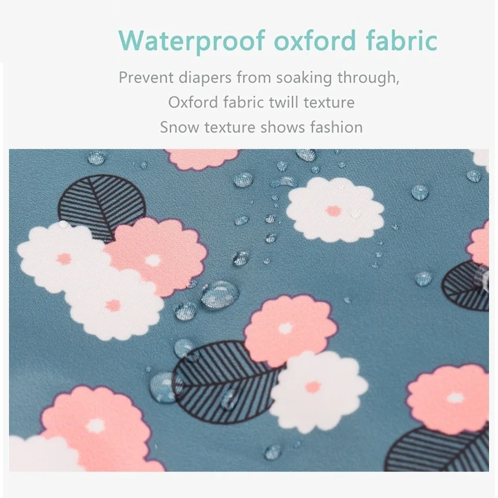 

Модная мультяшная сумка для детских подгузников из ткани Оксфорд, водонепроницаемая сумка для мамы, ручная сумка для хранения подгузников большой емкости на выход