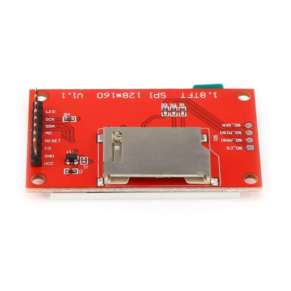Modul Layar LCD TFT SPI 1,8 Inci 128x160 Portabel Modul Layar ST7735 Modul Antarmuka SPI Teknologi Cutting