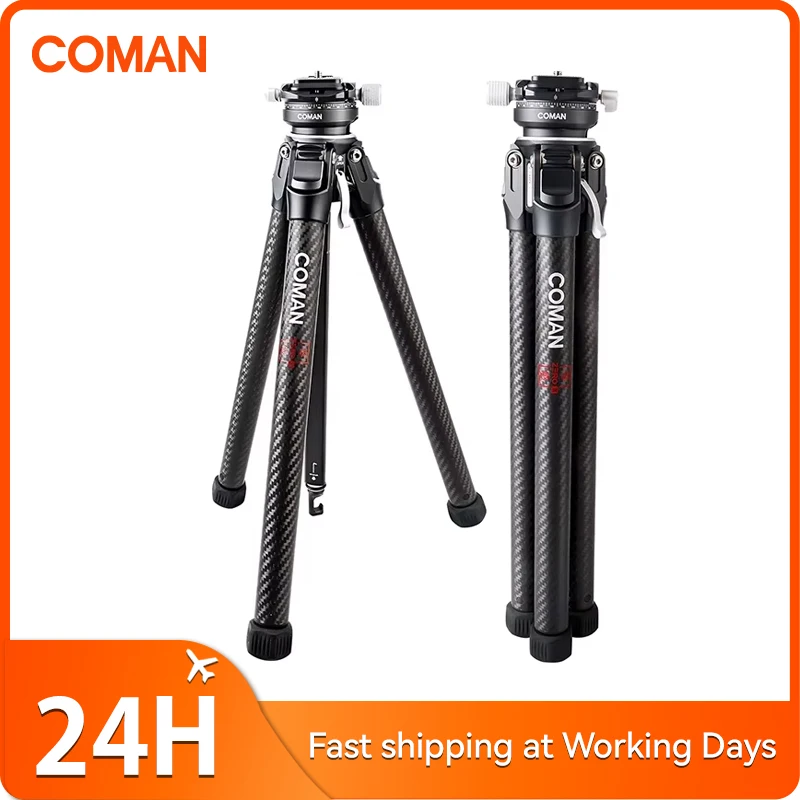 COMAN Zero X Lightweight Carbon Fiber Camera Tripod Professional Compact Travel Video Tripod With Ball Head For Film Shooting ﻿