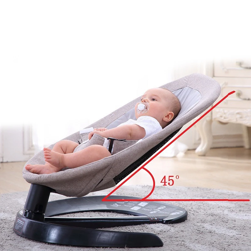 Chaise à bascule ergonomique pour bébé, lit nouveau-né naturel, sans rayonnement, portable, CPull, manuel, enfants âgés