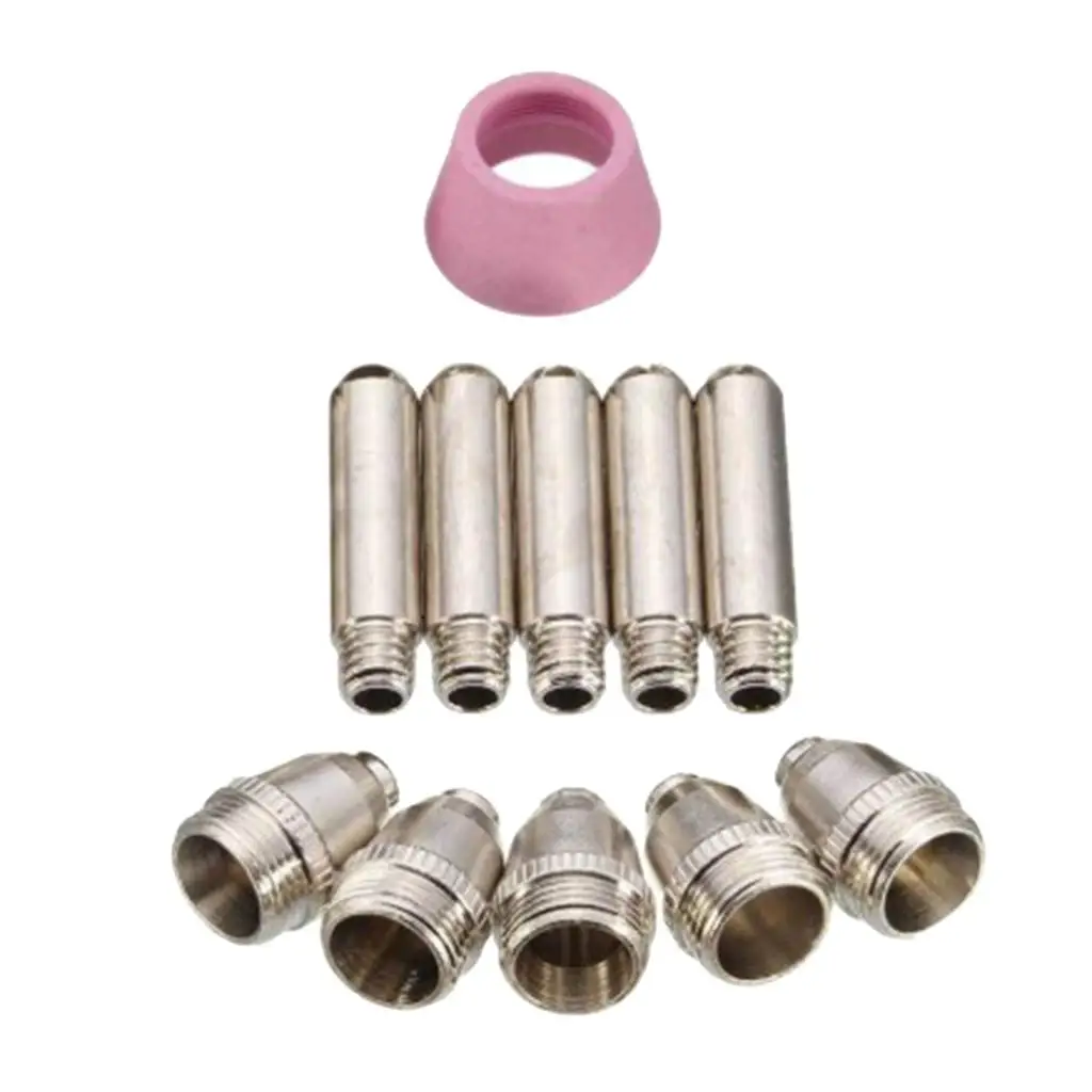 11x Plasma Cutting Torch Nozzles SG-55 -60 WSD-60 Consumable Accessories Kit Cups