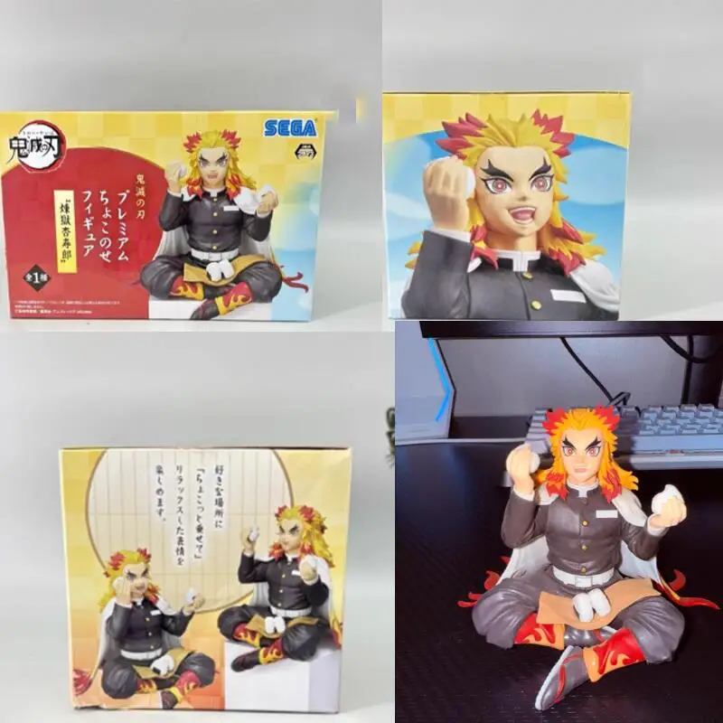 

Оригинальная фигурка Demon Slayer: Kimetsu no Yaiba Rengoku Kyoujurou, 13 см, пробка для лапши, модель из ПВХ, коллектор игрушек, в наличии