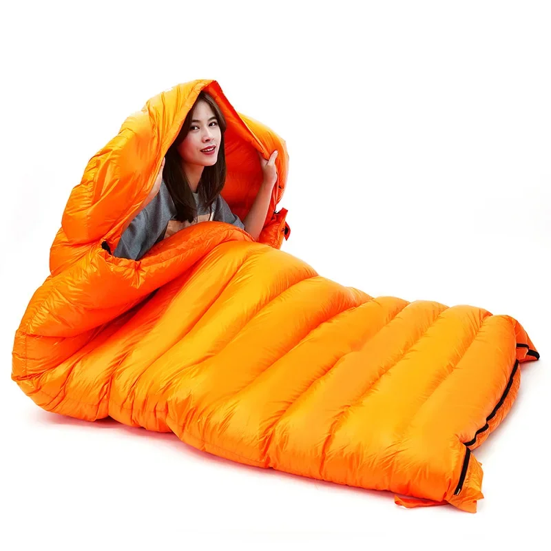 

High Quality Outdoor Camping Trip 90% Goose Down Double Person Sleeping Bag