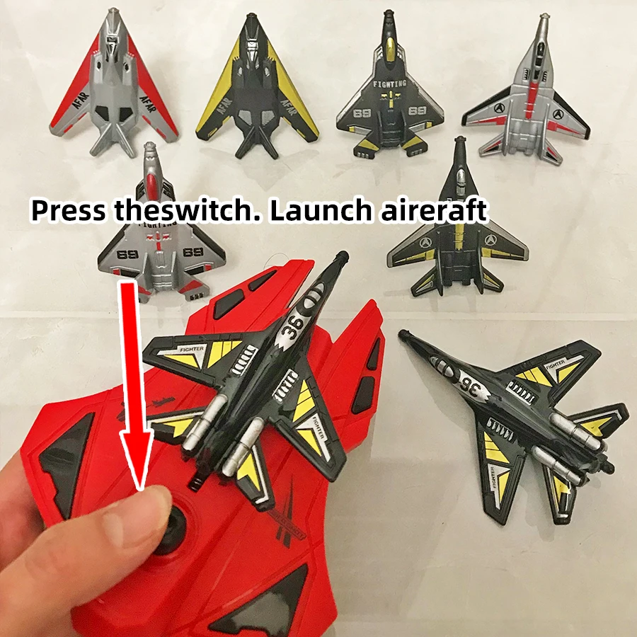 

Catapult Aircraft Red Launcher Combination Set, Launch Fighter Model, Outdoor Toy Parent Child Interaction