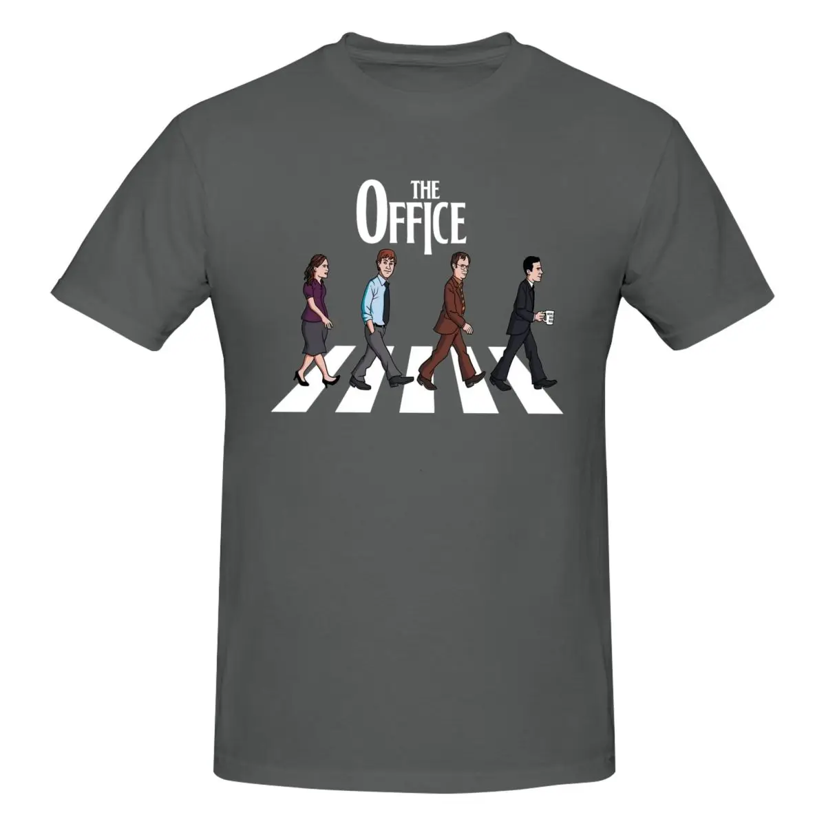 Fun The Office Road TV Show T-Shirts for Men Round Collar Cotton T Shirt Short Sleeve Tee Shirt 4XL 5XL Clothes