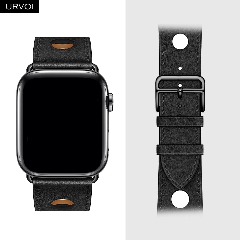 URVOI Ausverkaufspreis! Single Tour Rallye Band für Apple Watch Serie 11 10 9 8 SE3 Lederarmband für iWatch Damenarmband