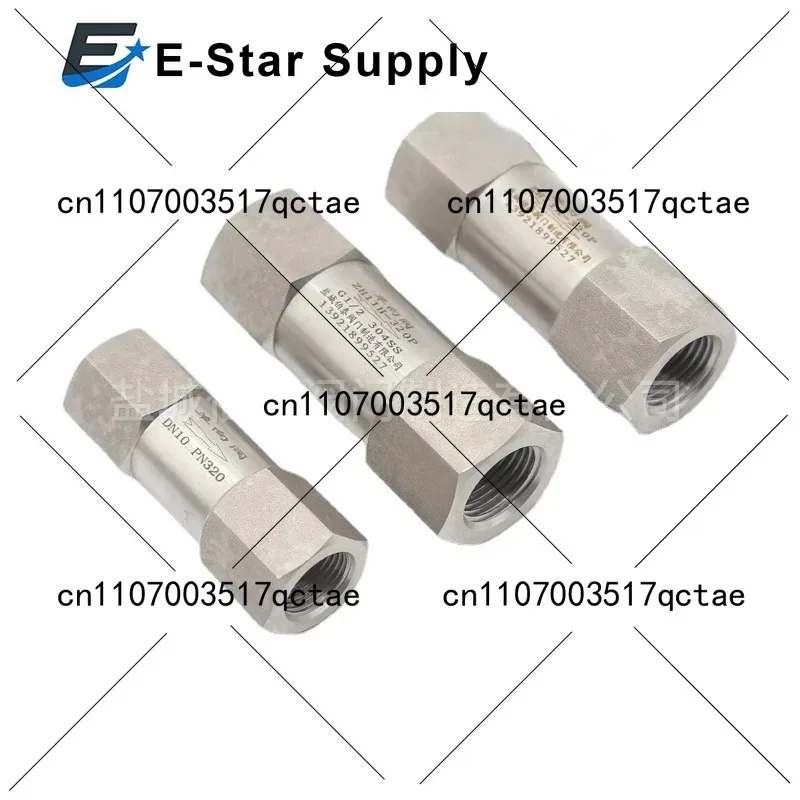 

1/4 дюйма, 3/8 дюйма, 1/2 дюйма, 3/4 дюйма, BSPP NPT, внутренняя резьба, пружина из нержавеющей стали 304, односторонний обратный клапан, 4500 фунтов на квадратный дюйм, высокое давление