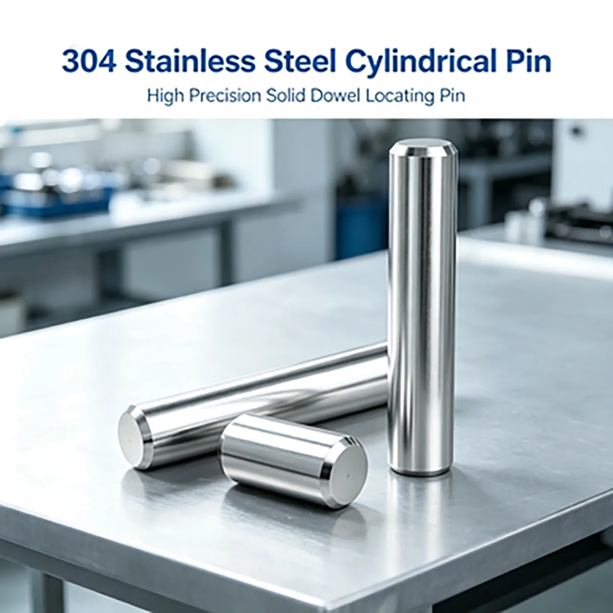 Solid Cylindrical Fixed‑Shaft Locating Dowel Pin, 304 Stainless Steel Positioning Rod, M1‑M10 Mechanical Fastening Pin