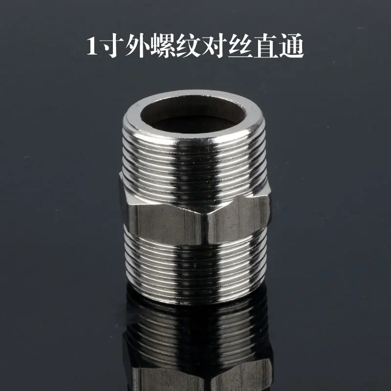 Фитинг для входной трубы из нержавеющей стали, 32 мм, наружный диаметр, прямой стыковой шов, Двойная внешняя резьба, прямая внешняя резьба