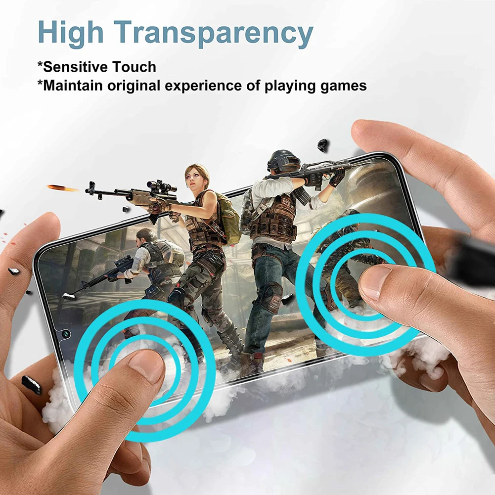 10pcs/lot Full Cover Glass For Samsung Galaxy S22 Plus Screen Protector On S 22 5g S21 Fe Tempered Glass Protective Film 0.18MM